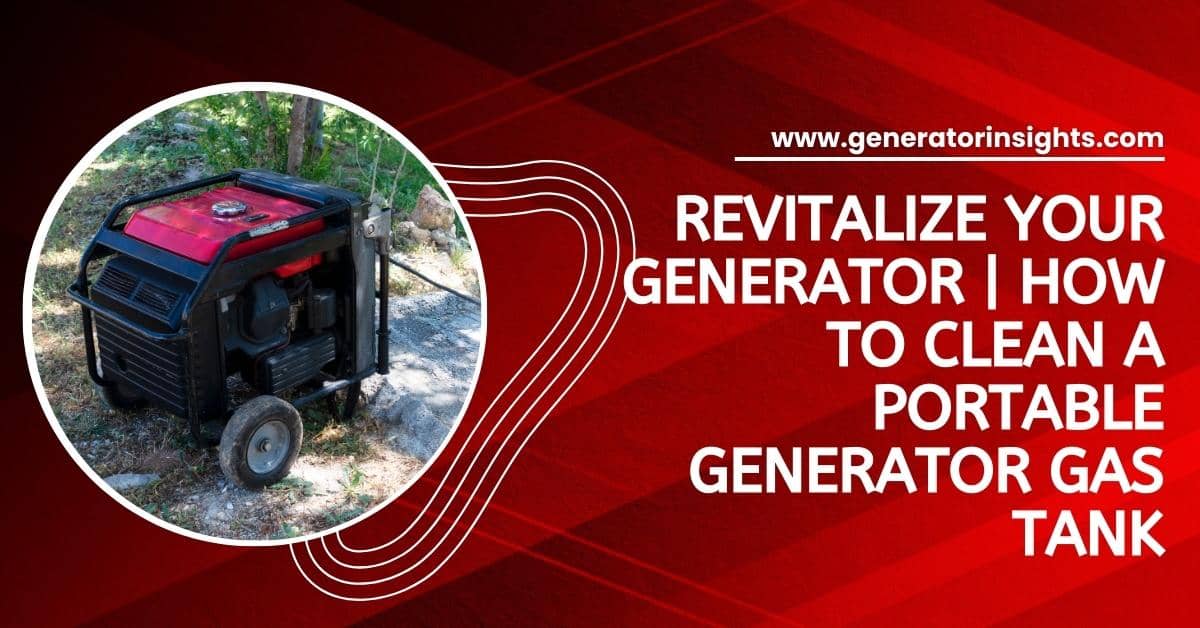 How to Clean a Portable Generator Gas Tank