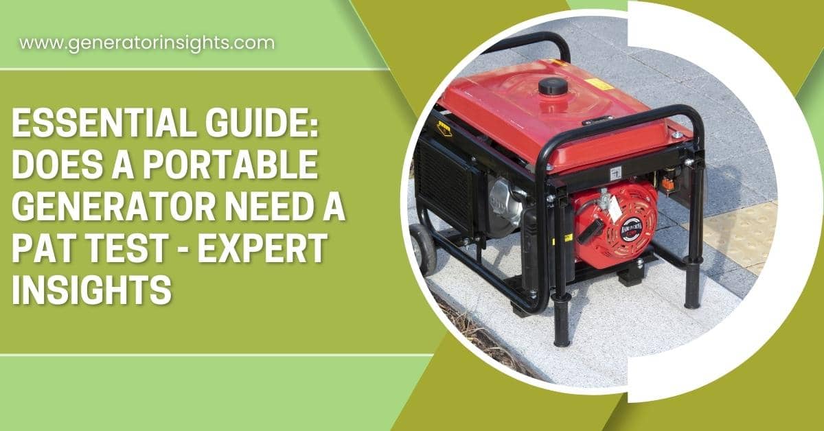 Does a Portable Generator Need a PAT Test