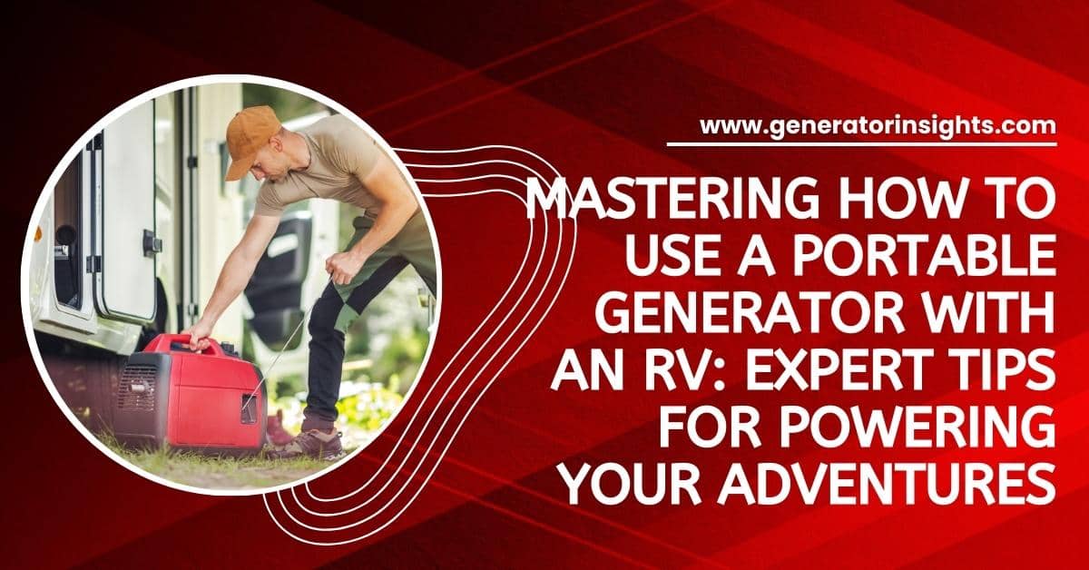 How to Use a Portable Generator With an RV