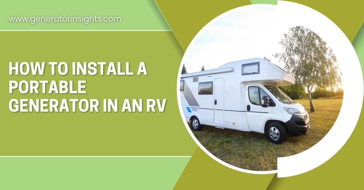 How to Install a Portable Generator in an RV