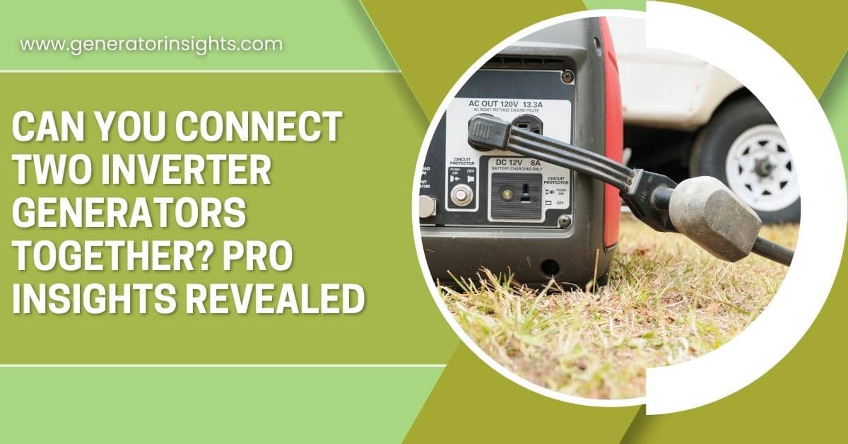 Can You Connect Two Inverter Generators Together