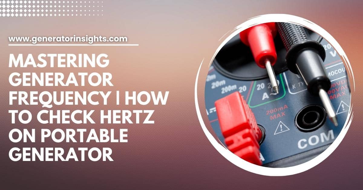 How to Check Hertz on Portable Generator