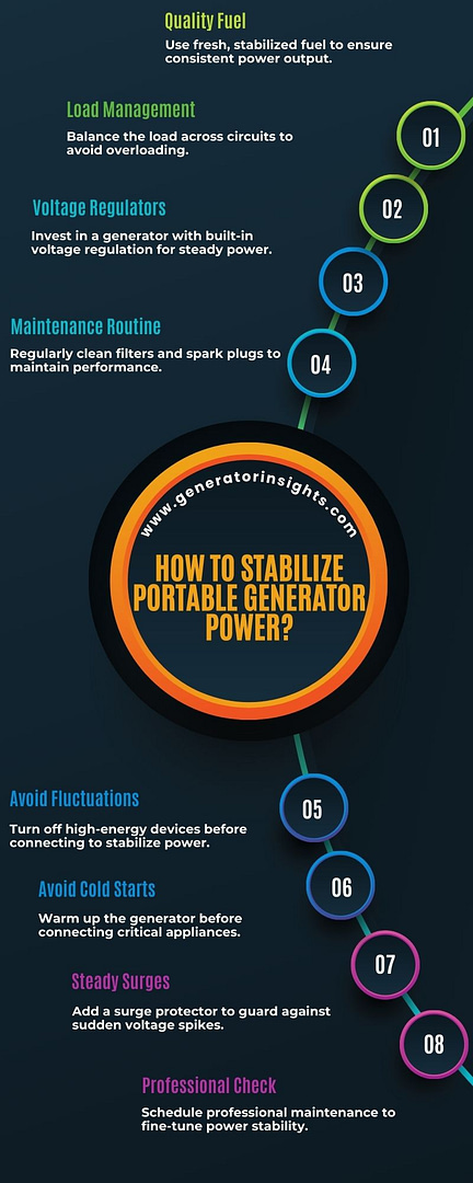 How to Stabilize Portable Generator Power