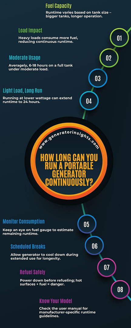 How Long Can You Run a Portable Generator Continuously