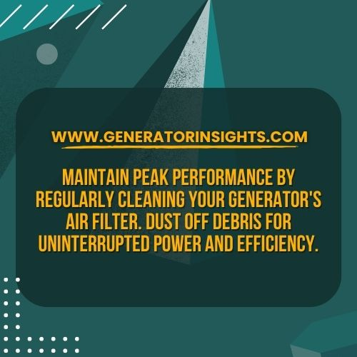 How to Clean Generator Air Filter