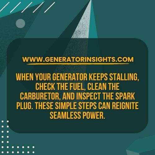 What to Do If Generator Won't Stay Running