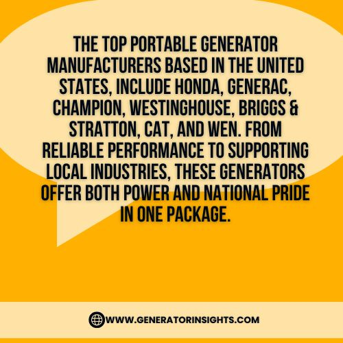 What Portable Generators Are Made in the USA
