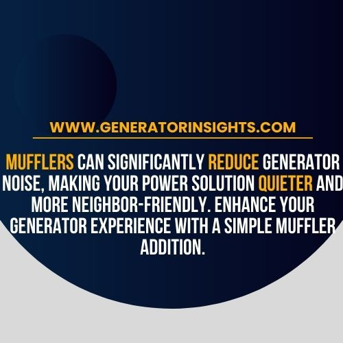 Can I Put a Muffler on My Generator