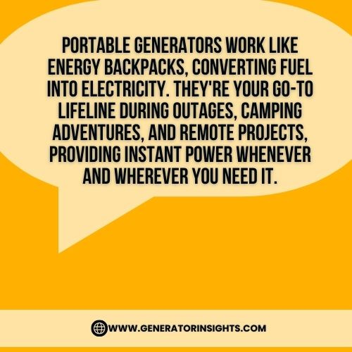How Do Portable Generators Work