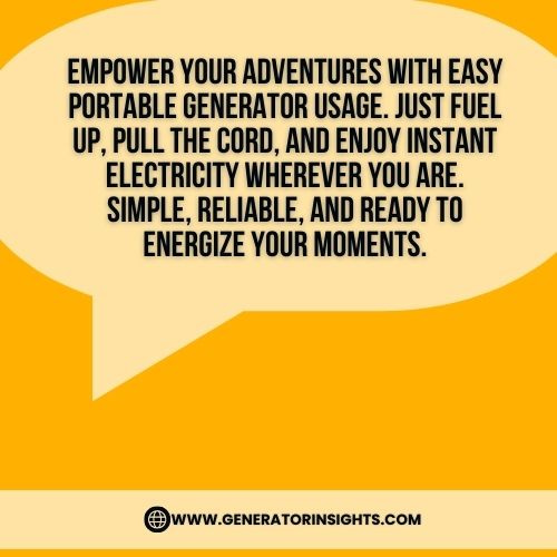 How To Use A Portable Generator