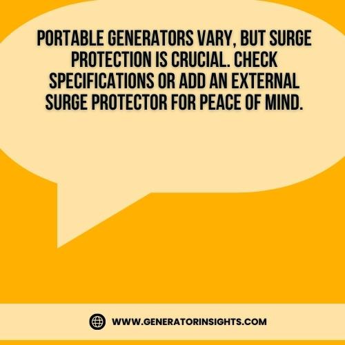 Do Portable Generators Have Surge Protection