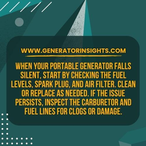 How to Fix a Portable Generator With No Power