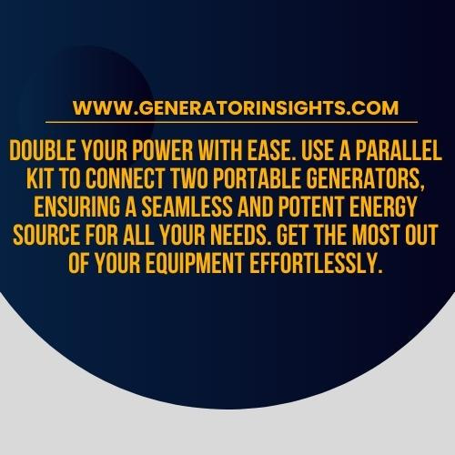 How to Parallel Two Portable Generators