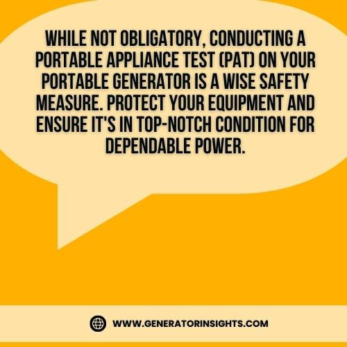 Does a Portable Generator Need a PAT Test