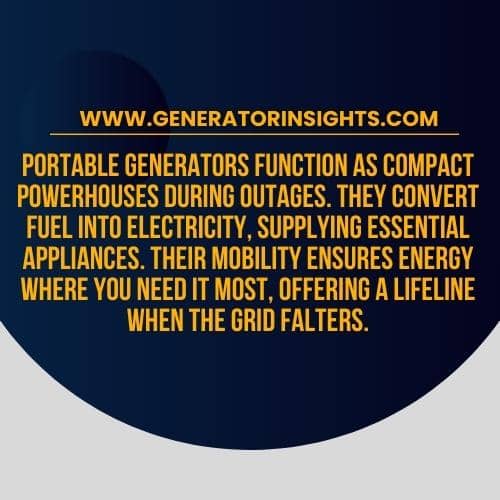How Do Portable Generators Work for a House