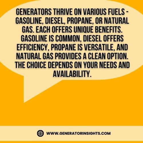 Discover the Optimal Generator Fuel Types: What Kind of Gas Does a Generator Use
