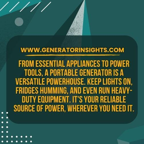 Empower Your Space: Discover What Can a Portable Generator Run