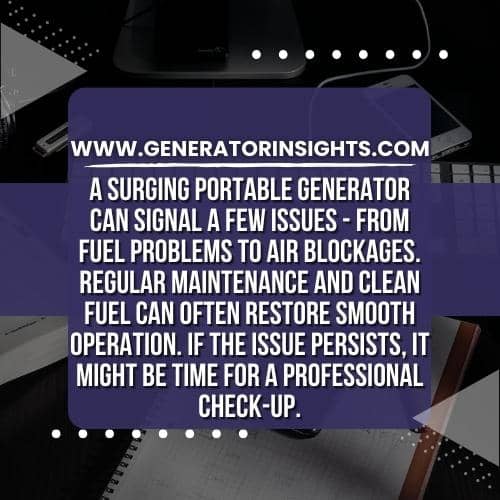 Troubleshooting Guide: Why Is My Portable Generator Surging