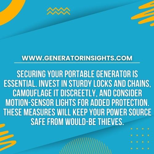 How to Keep Portable Generator From Being Stolen Answered