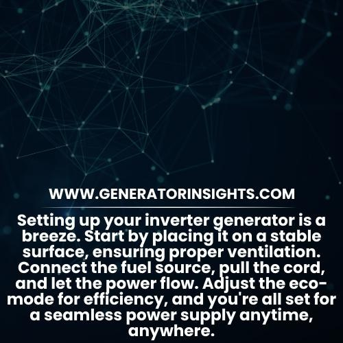 How to Set up Inverter Generator Answered