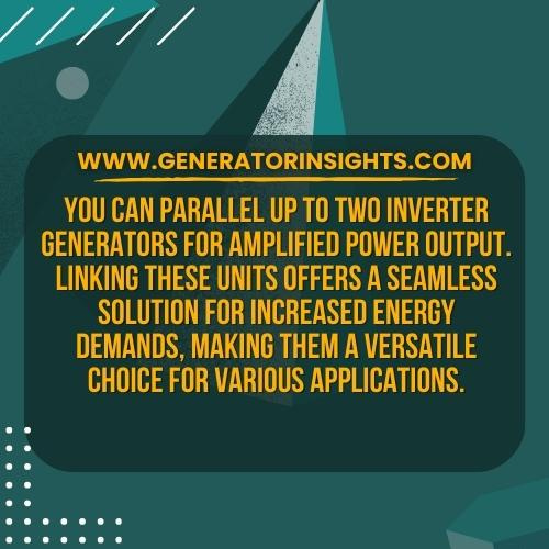 How Many Inverter Generators Can You Parallel Answered